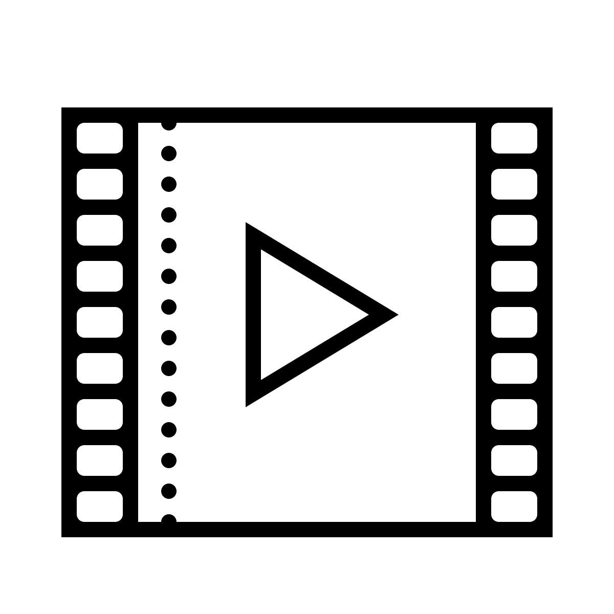 dotted style film icon