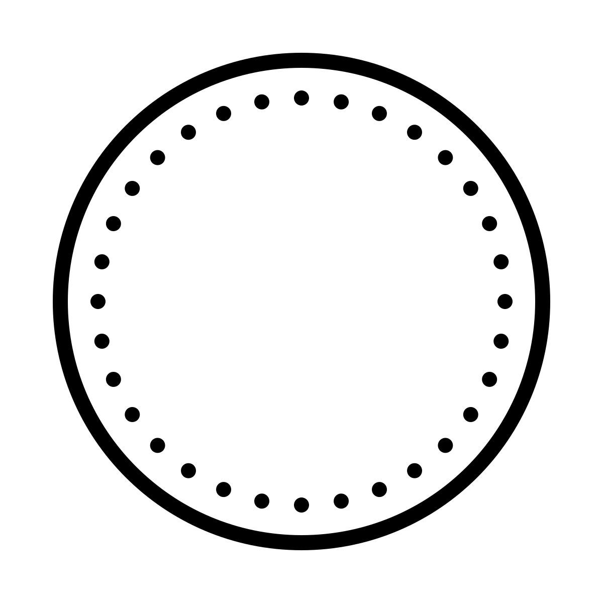 dotted style círculo icon