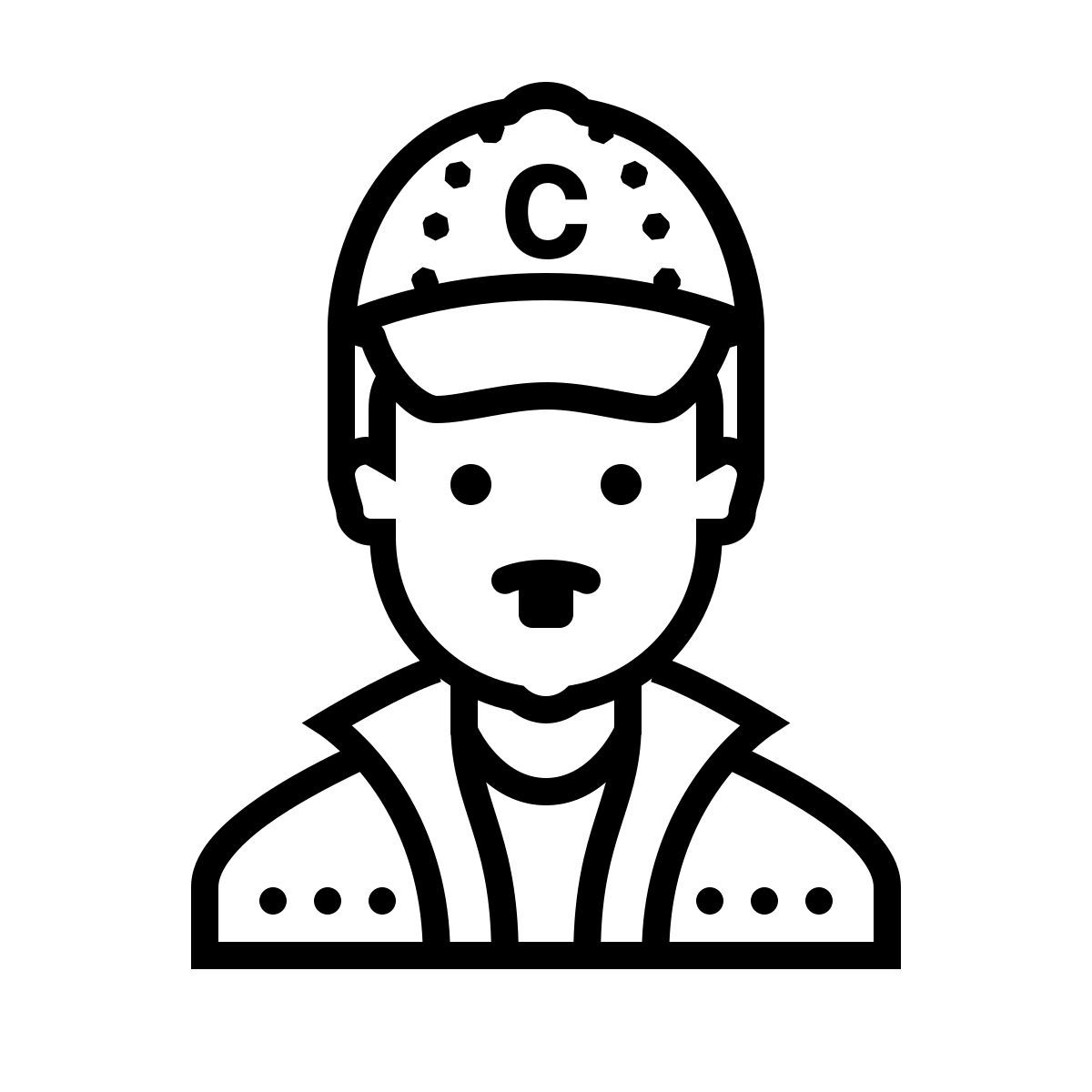 dotted style el entrenador lleno icon