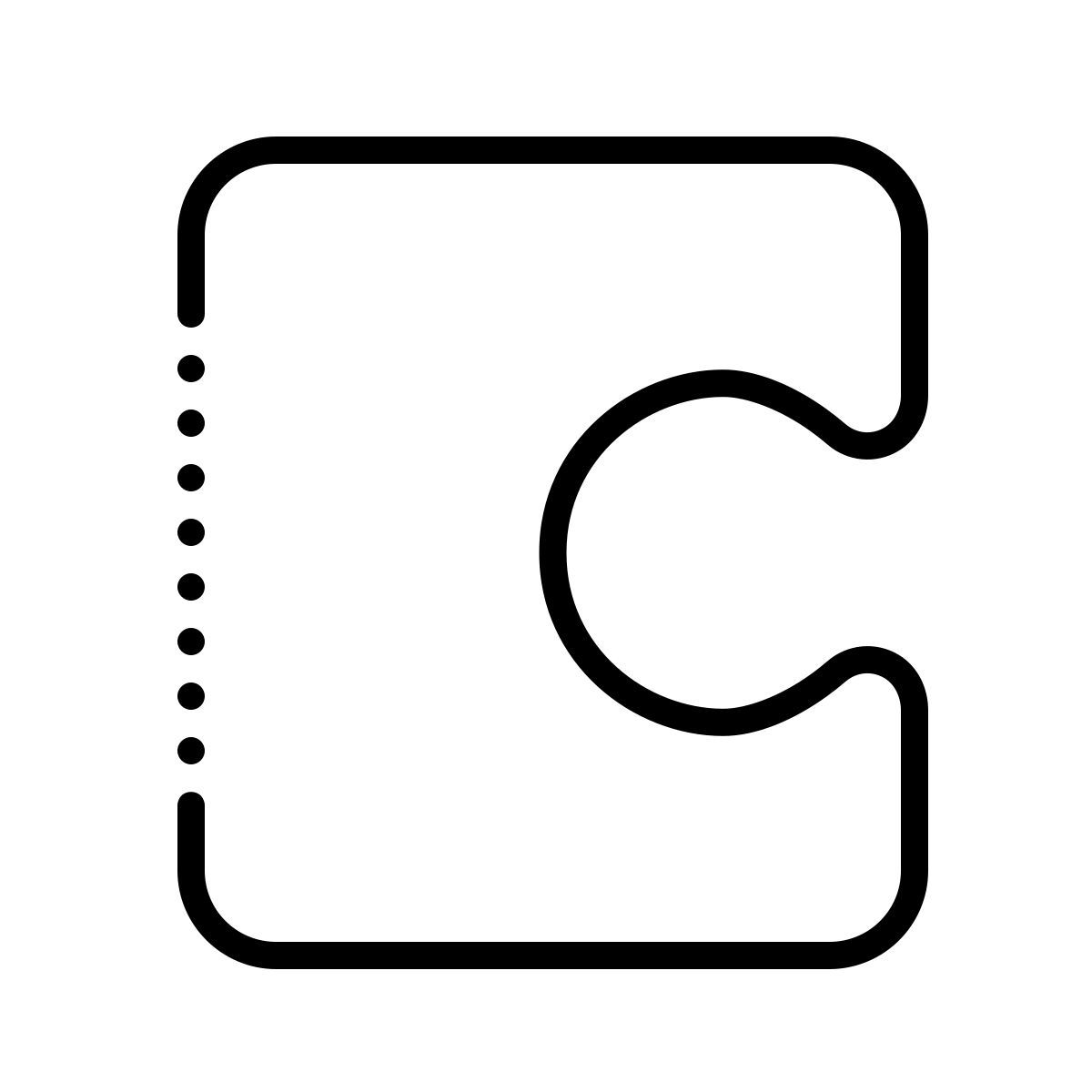 dotted style coda icon