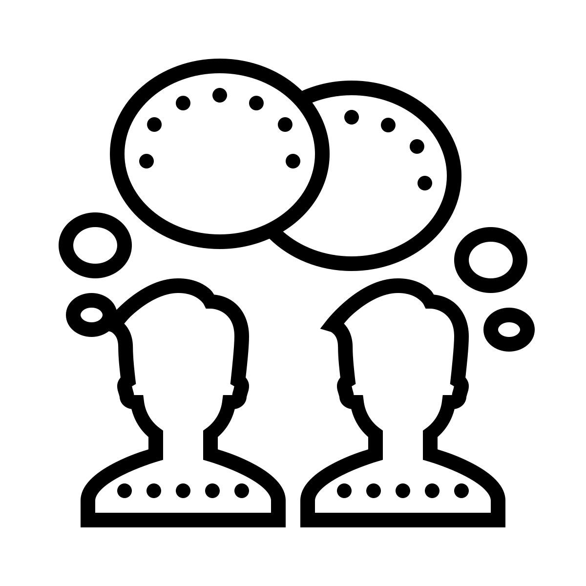 dotted style colaboración icon