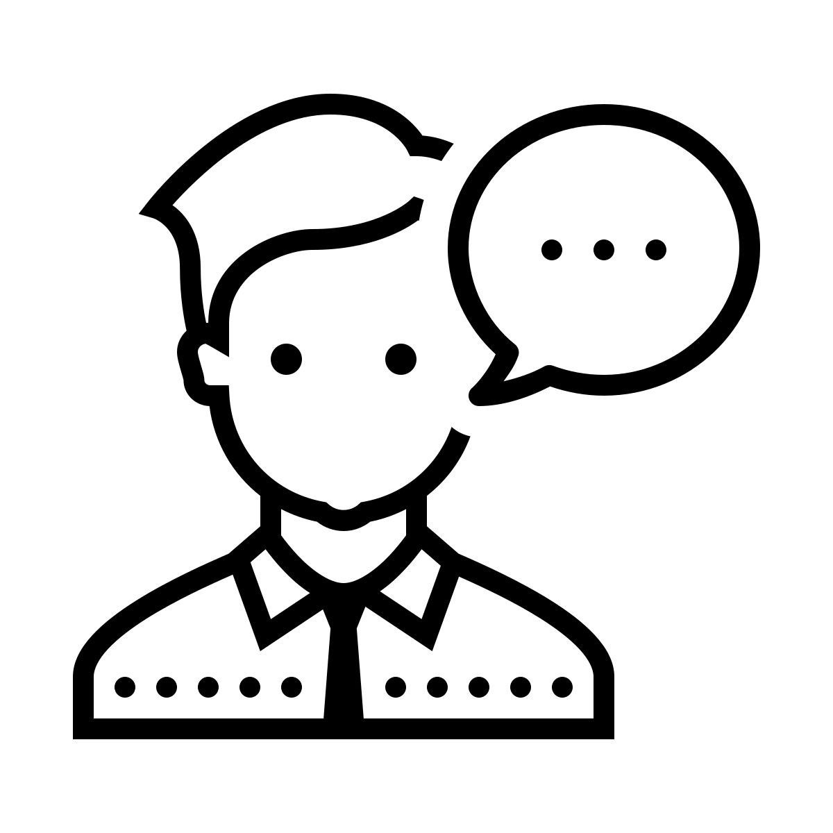 dotted style consultation icon