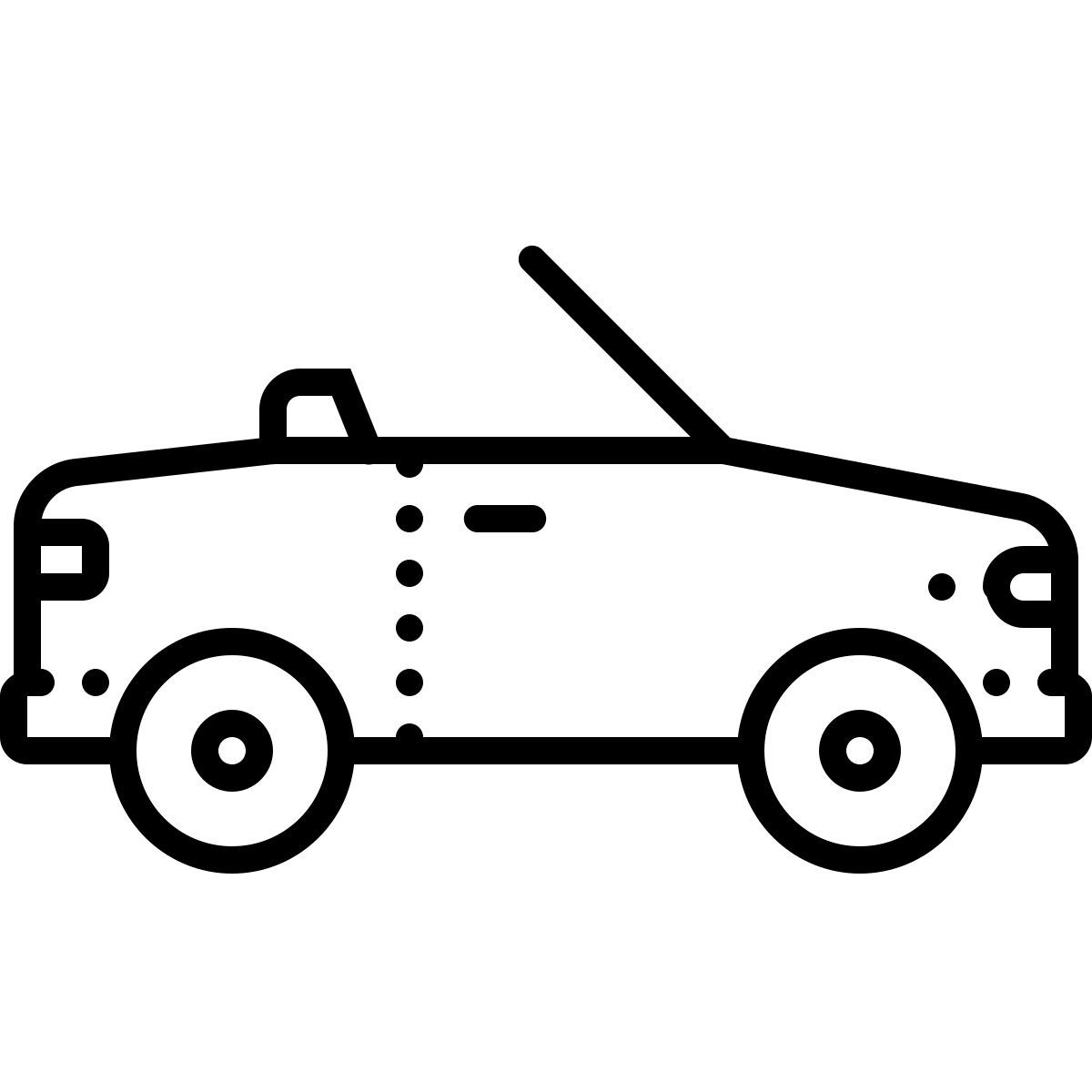 dotted style cabrio icon