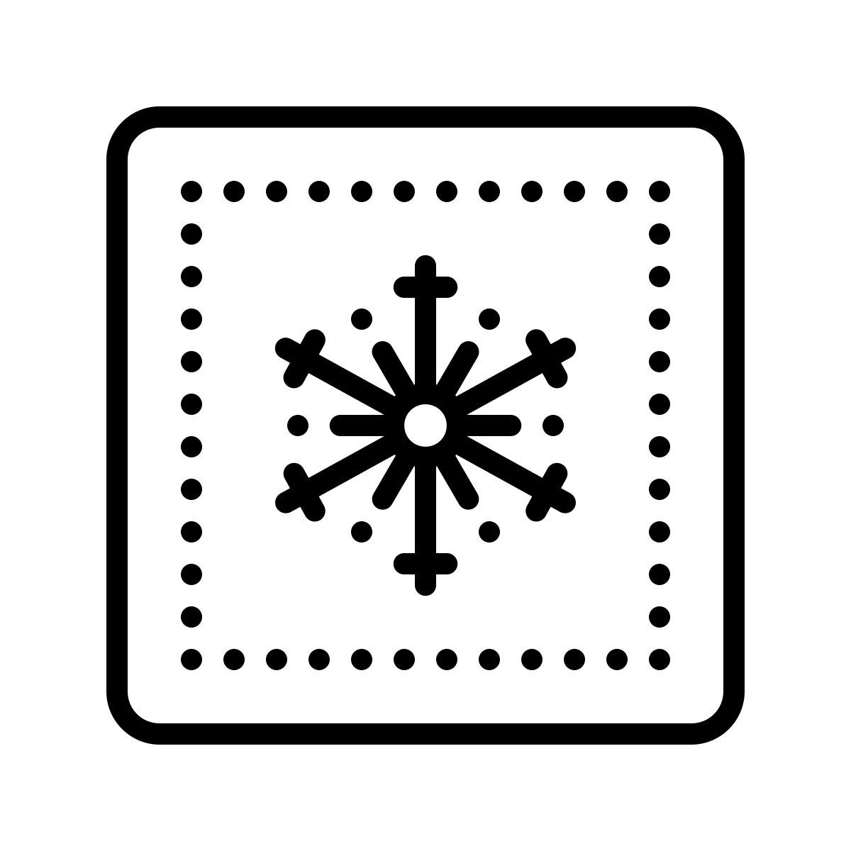 dotted style raffreddamento icon