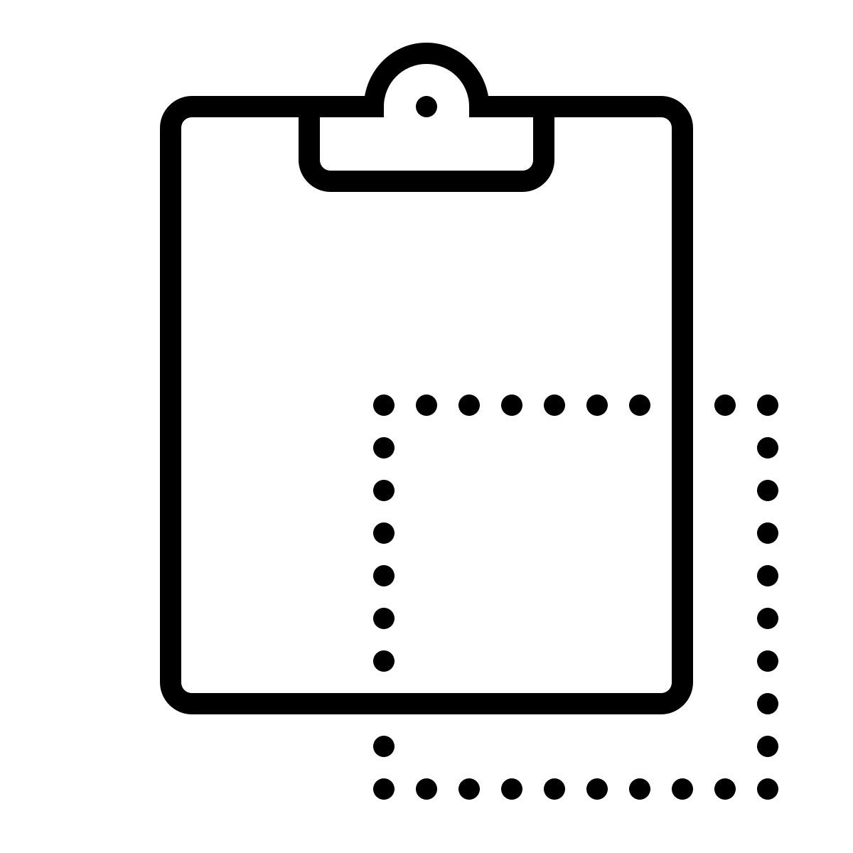 dotted style copy to clipboard icon