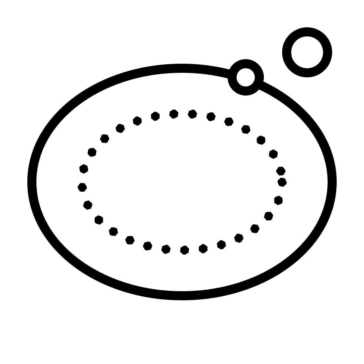 dotted style savon cosmétique icon