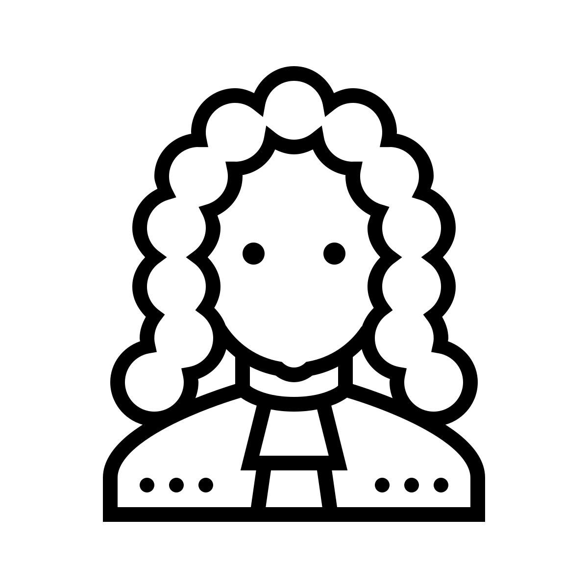 dotted style 法院法官 icon