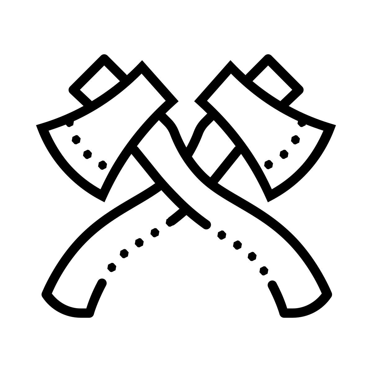 dotted style crossed axes icon