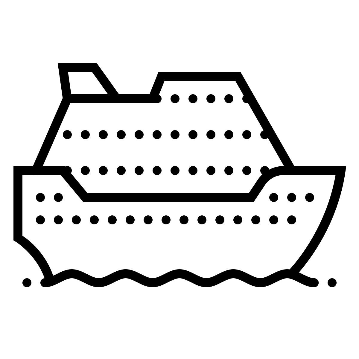 dotted style crucero icon