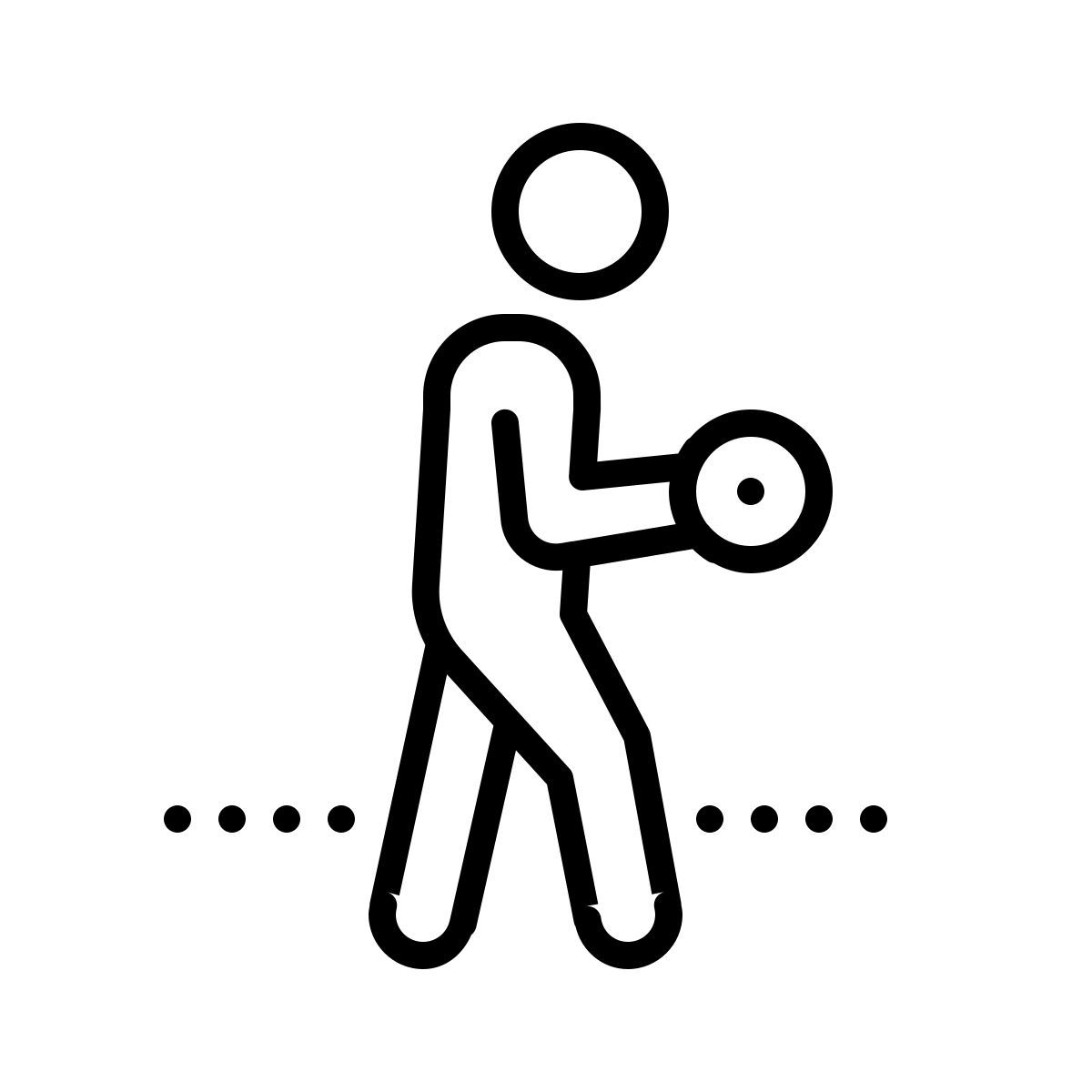 dotted style mancuerna rizos icon