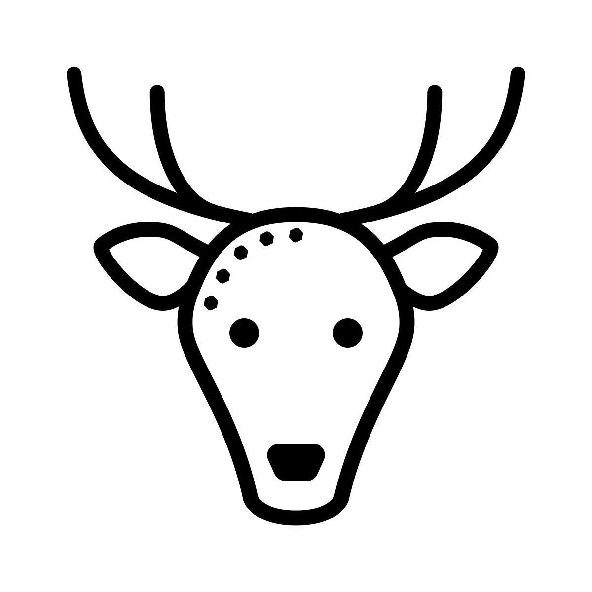 dotted style 크리스마스 상징 icon