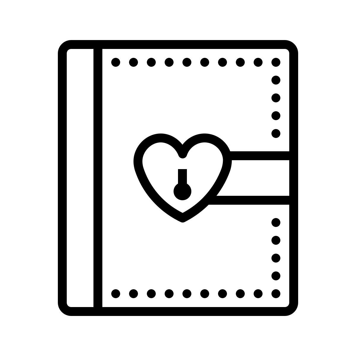 dotted style diario icon