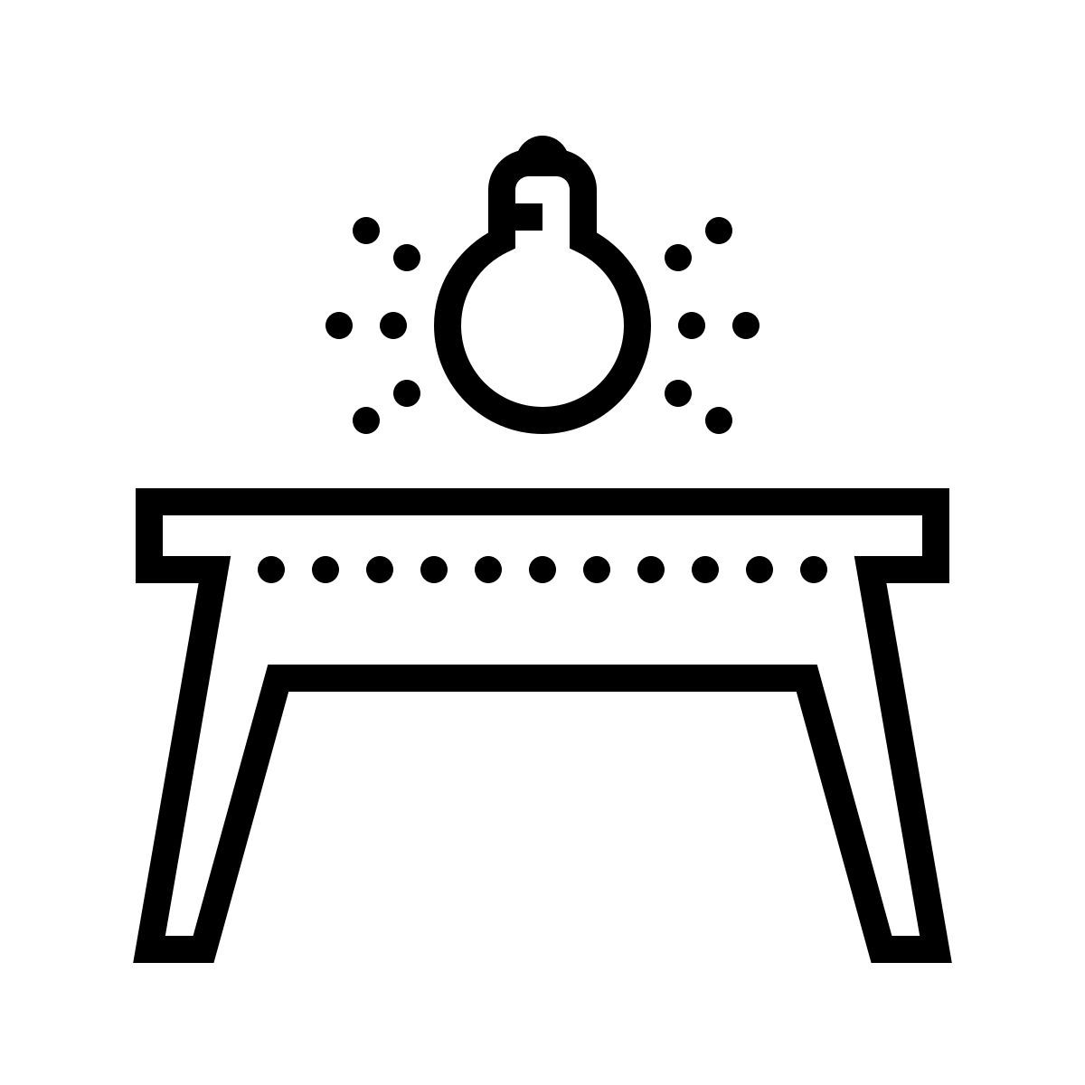 dotted style lampe de table icon
