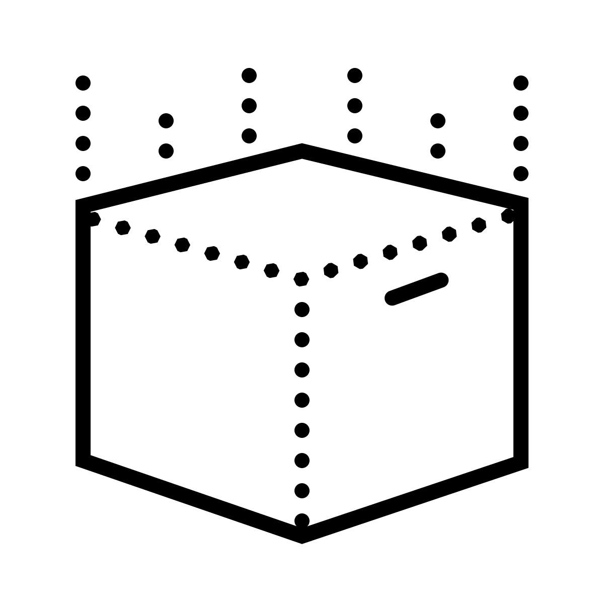 dotted style 不要掉落 icon