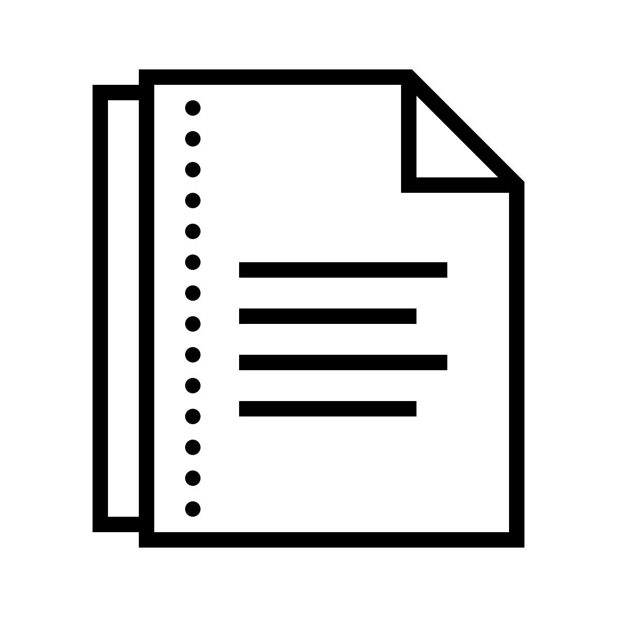 dotted style documents icon