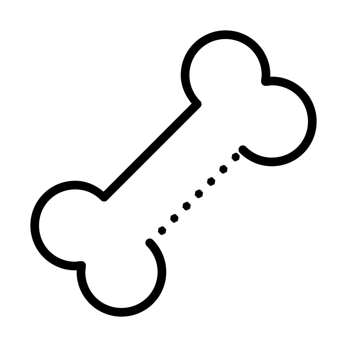 dotted style 狗骨头 icon