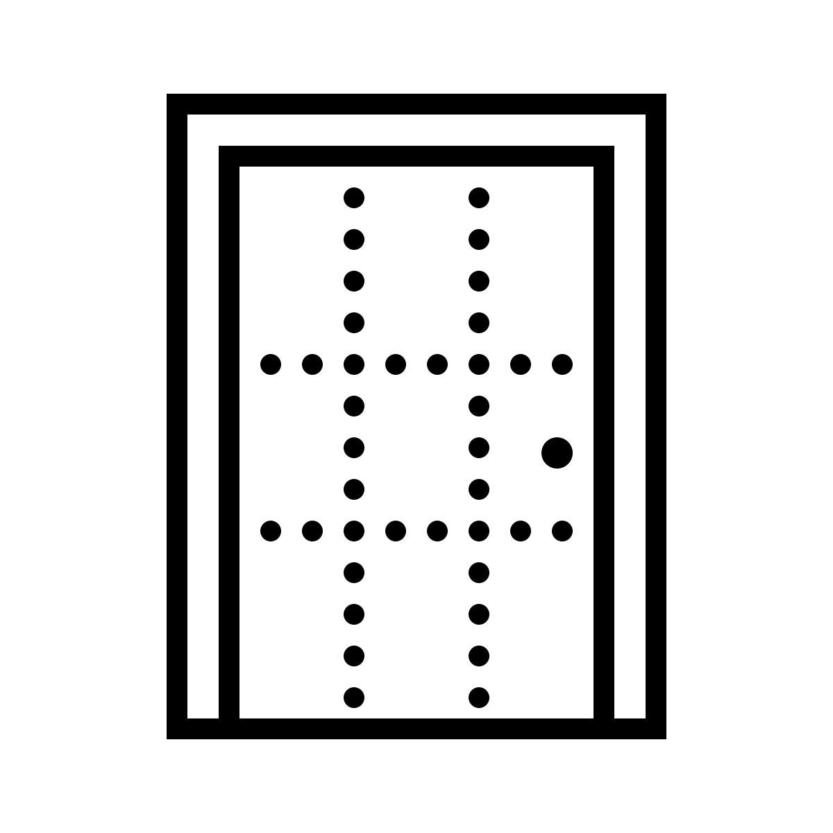 dotted style puerta icon
