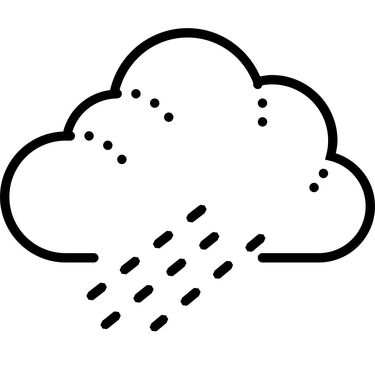 dotted style 瓢泼大雨 icon