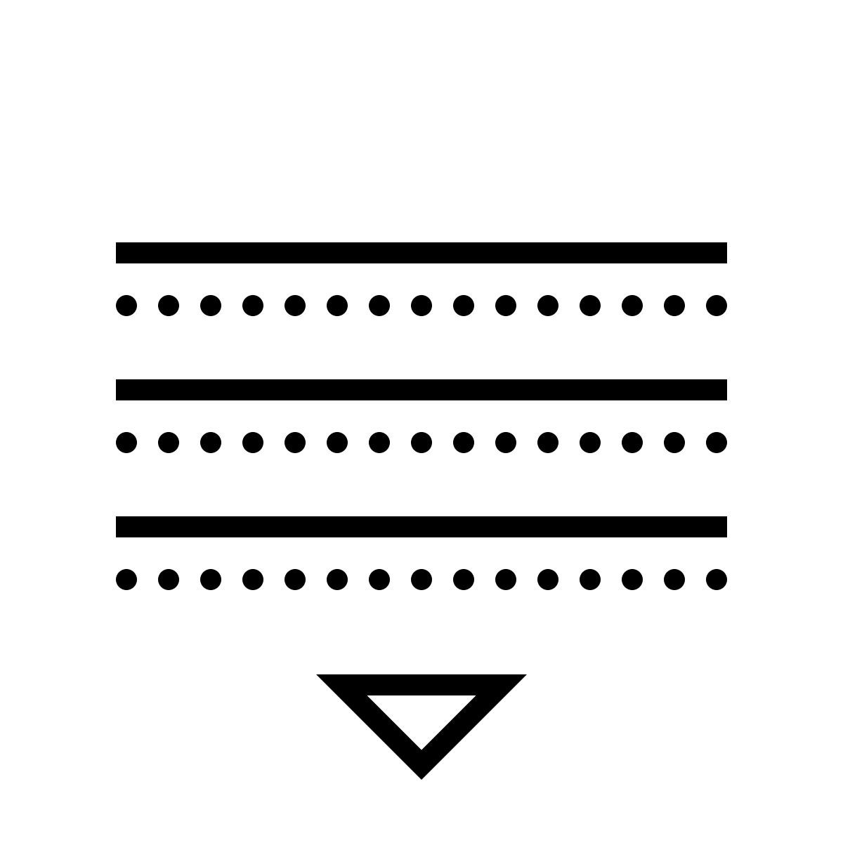 dotted style faites glisser la liste vers le bas icon