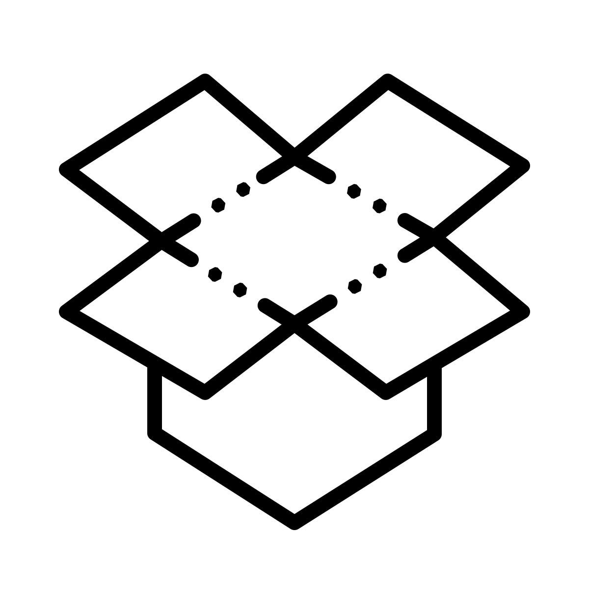 dotted style 드롭 박스 icon