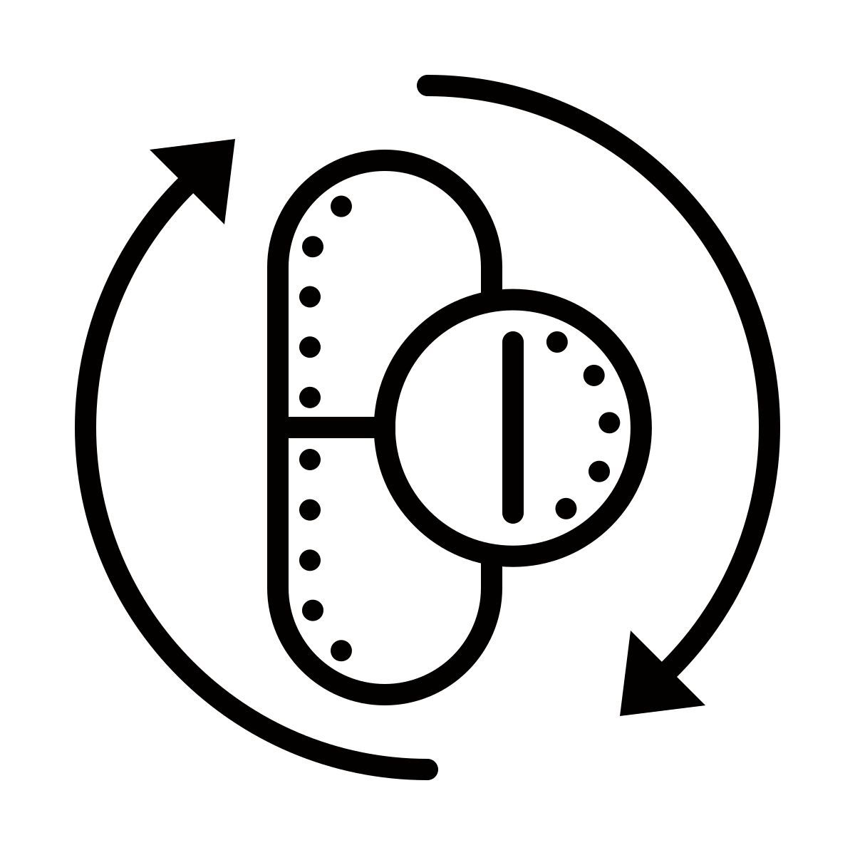 dotted style drug interaction icon