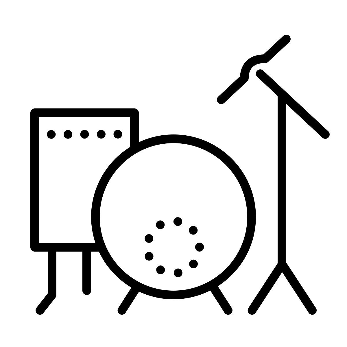 dotted style 드럼 icon