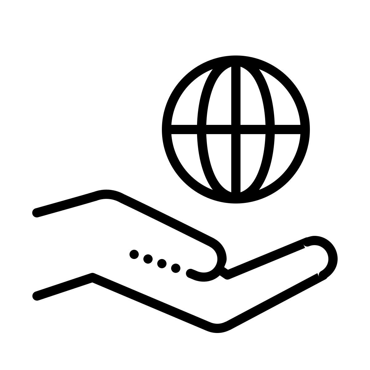 dotted style 地球日 icon