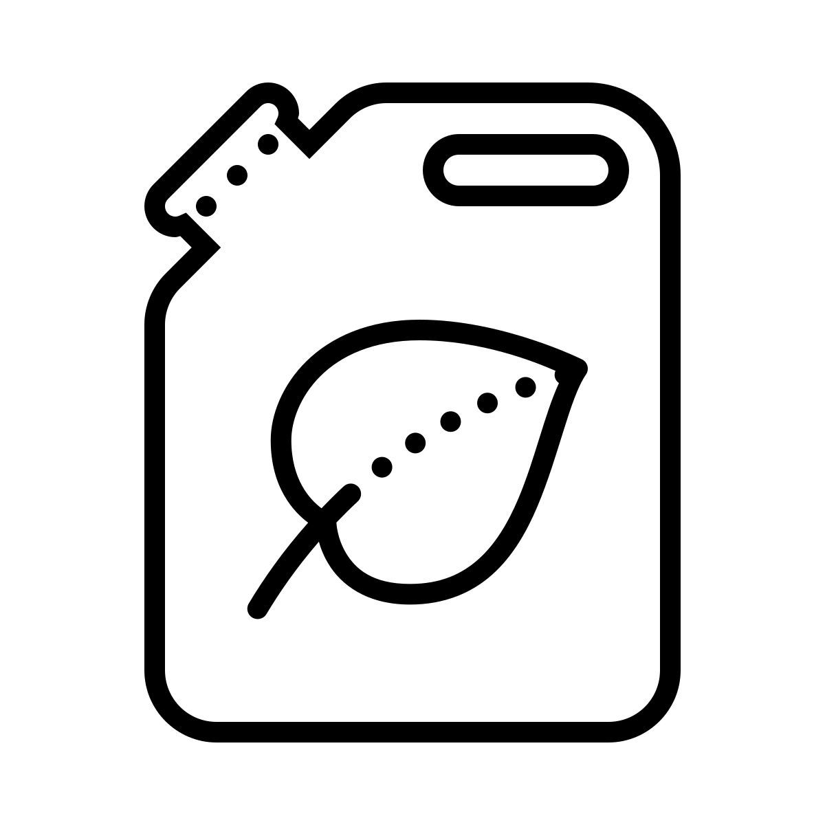 dotted style öko kraftstoff icon
