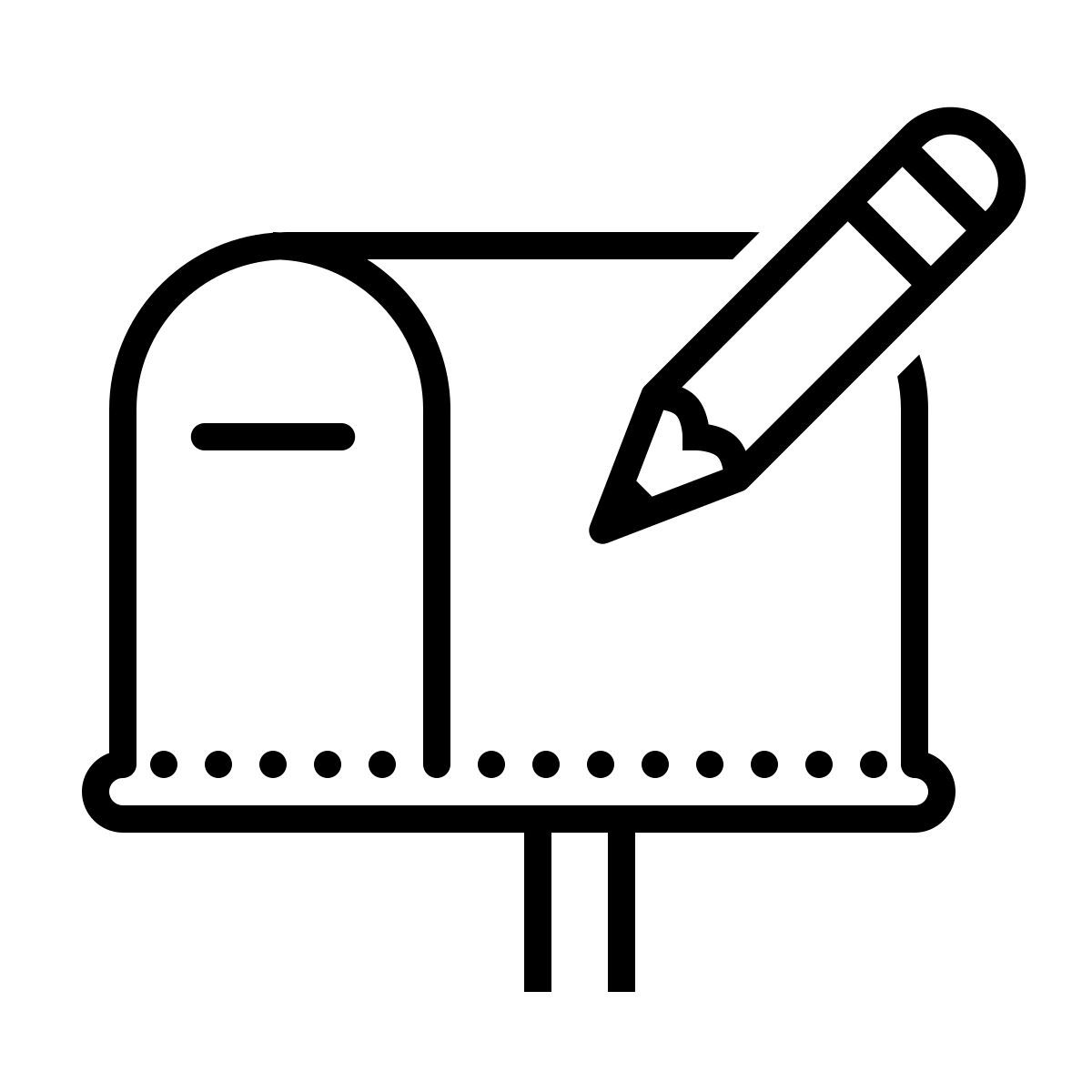 dotted style 编辑邮箱 icon