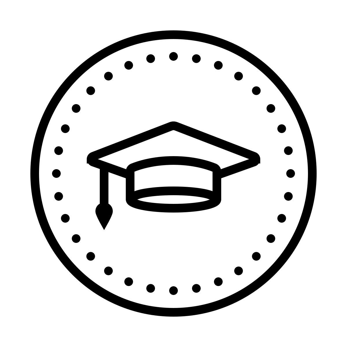 dotted style estudiar icon