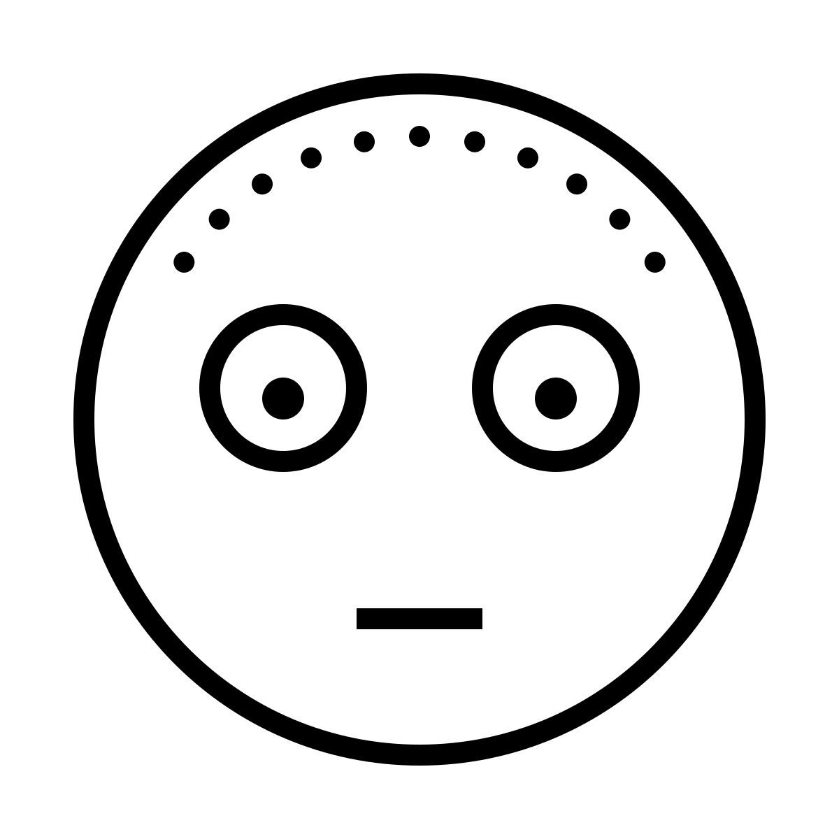 dotted style embarrassé icon