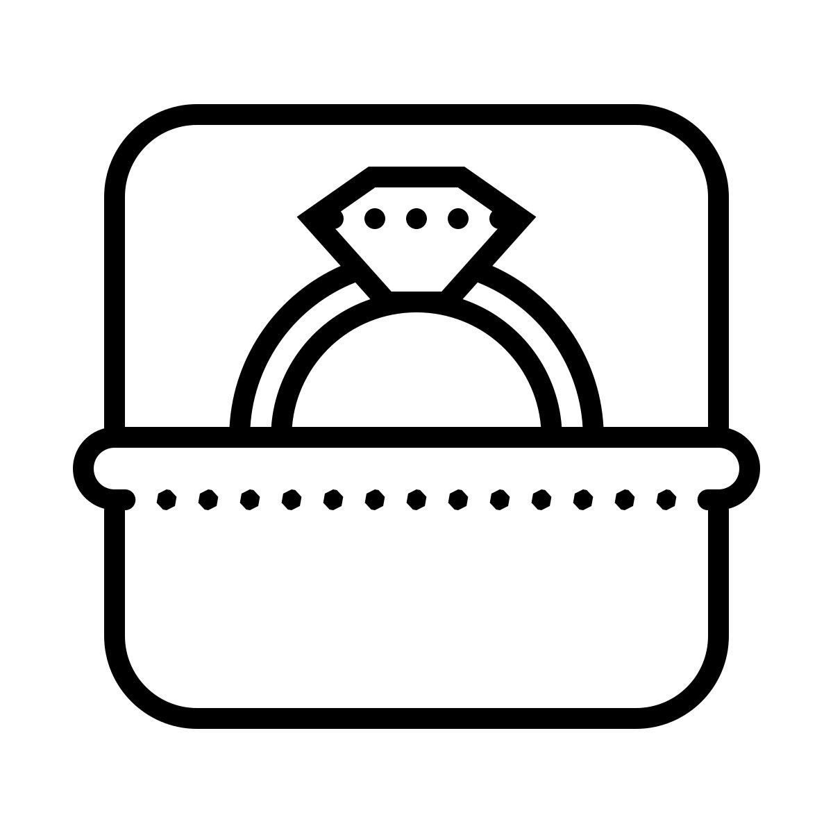 dotted style verlobungsring icon