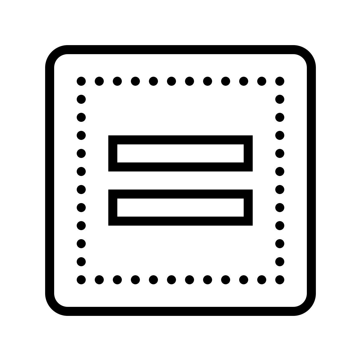 dotted style 等号 icon