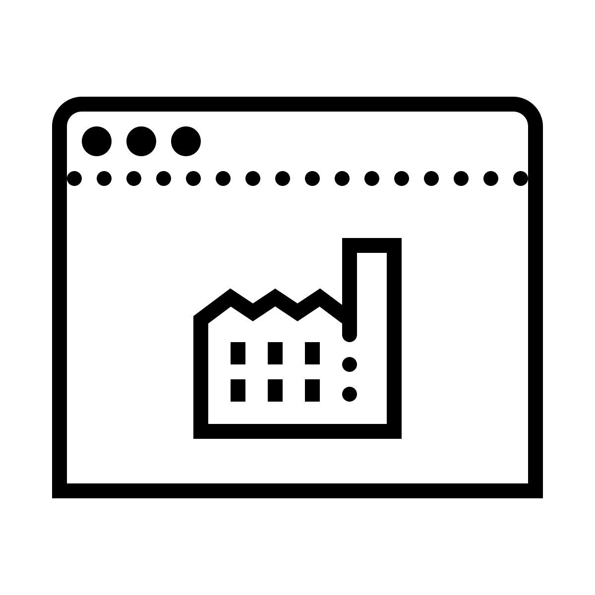 dotted style erp system icon