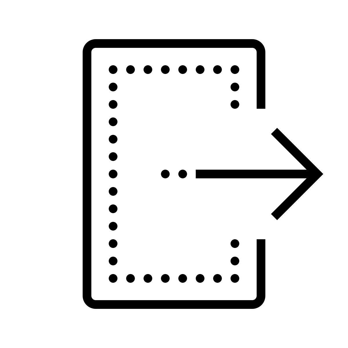 dotted style exporter icon