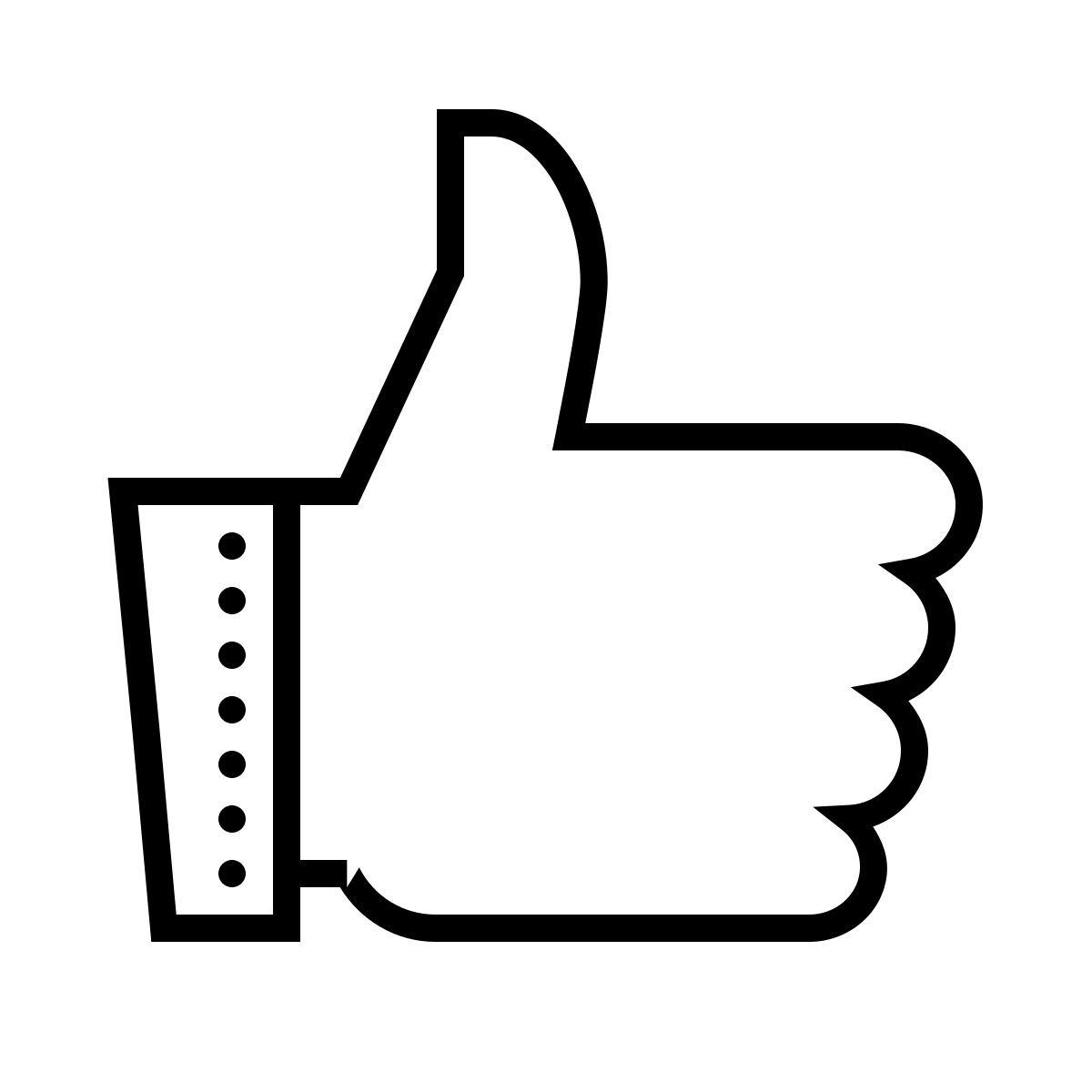 dotted style 点赞 icon