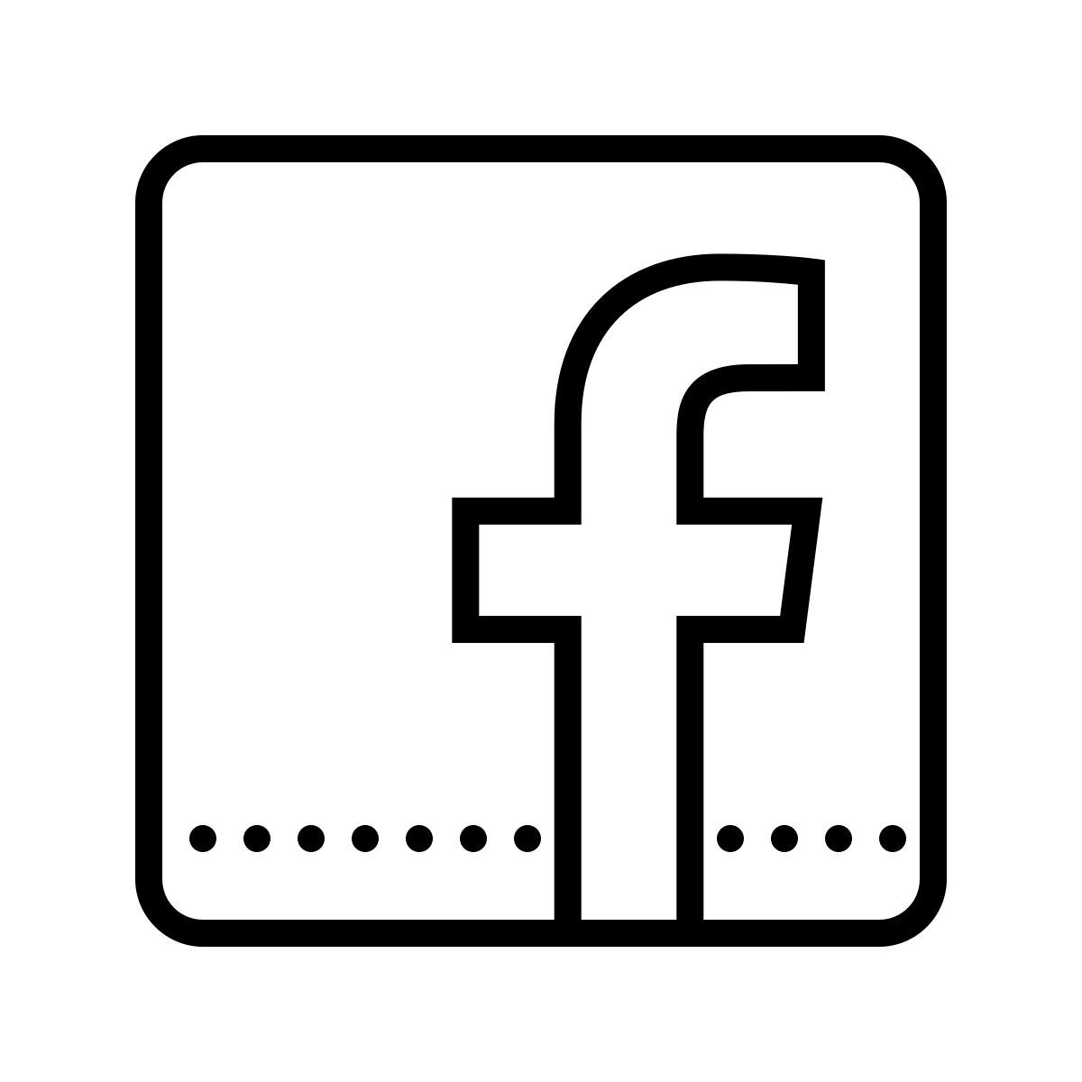 dotted style facebook icon