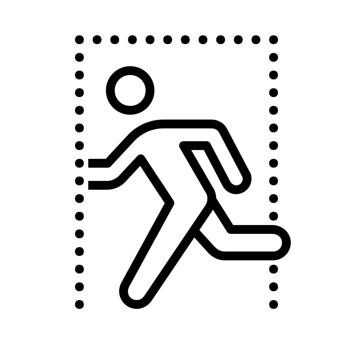 dotted style 逃生通道 icon