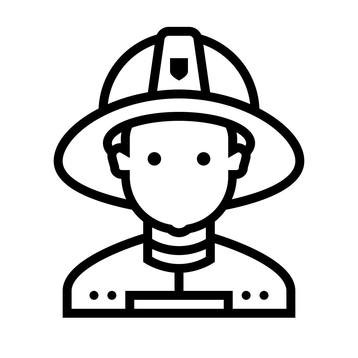 dotted style pompier icon
