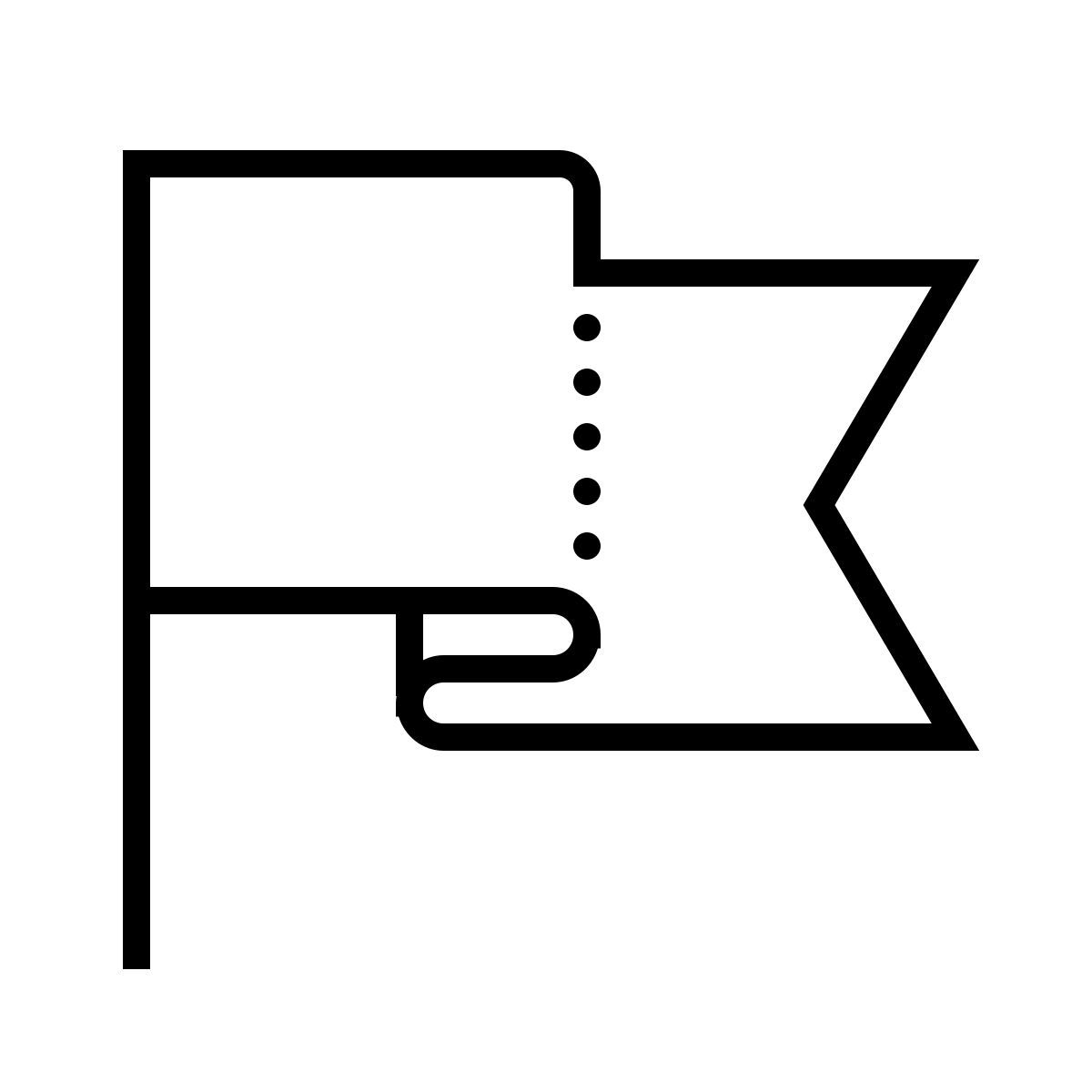 dotted style flag icon