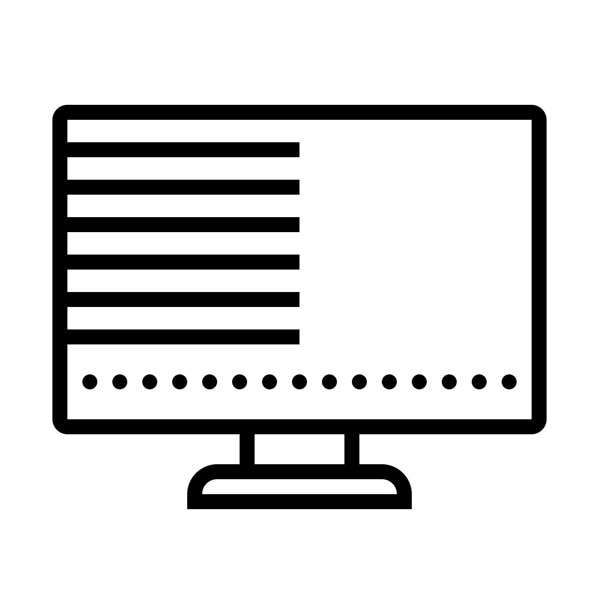 dotted style flicker free icon