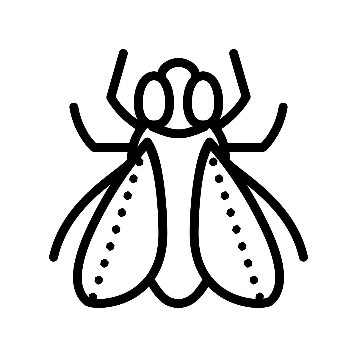 dotted style mouche icon