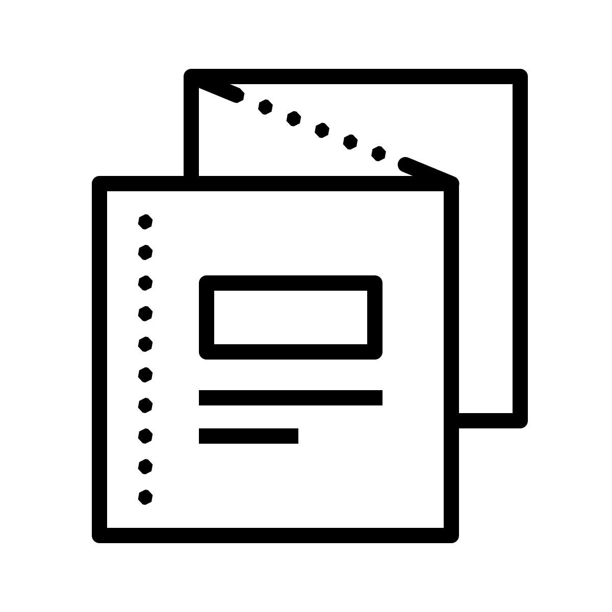 dotted style 折叠小册子 icon