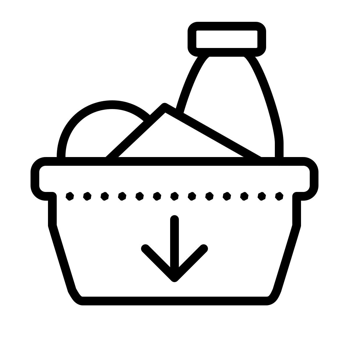 dotted style donante de alimentos icon