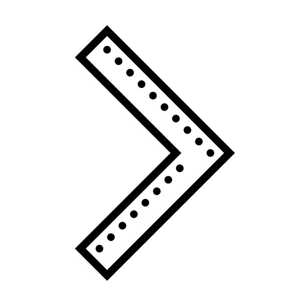 dotted style forward icon