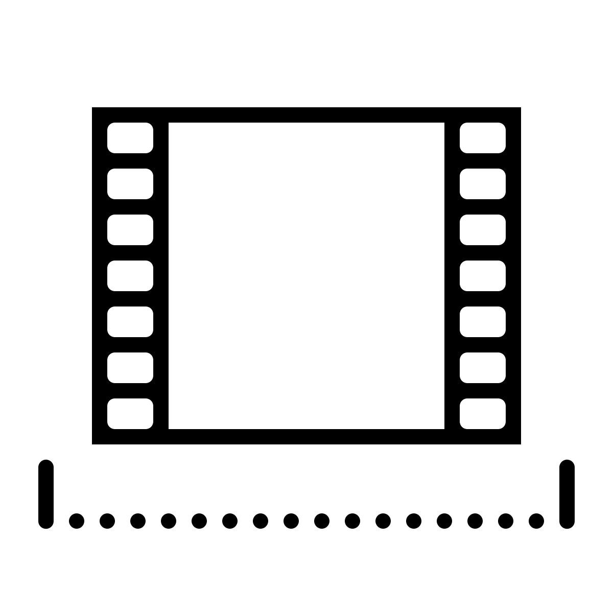 dotted style frecuencia de fotogramas icon