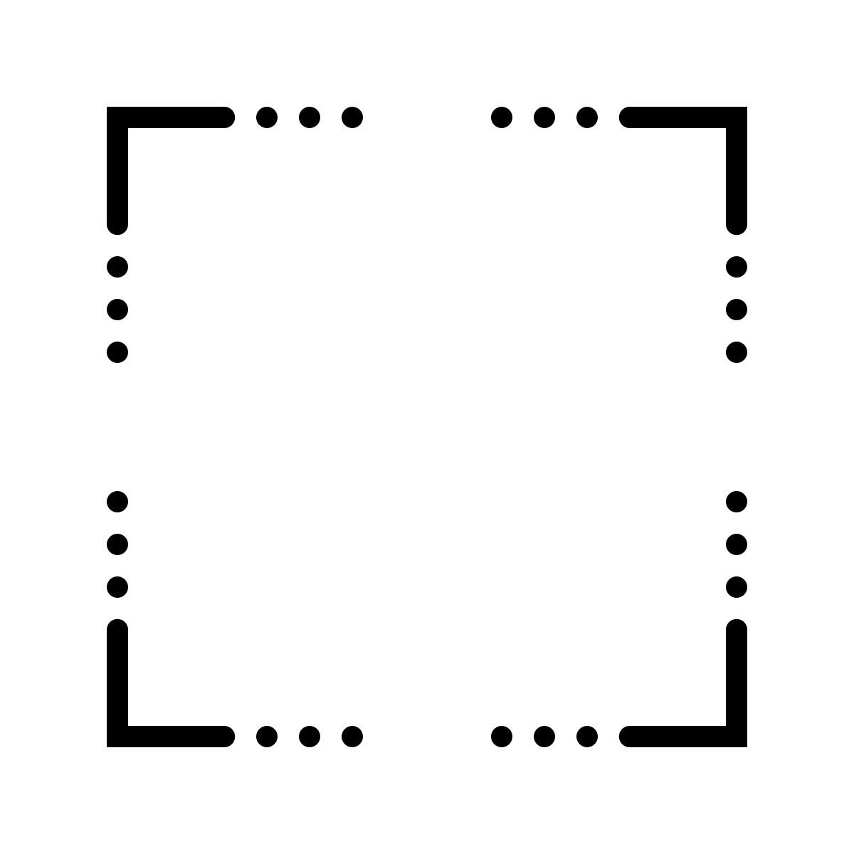 dotted style vollbild icon