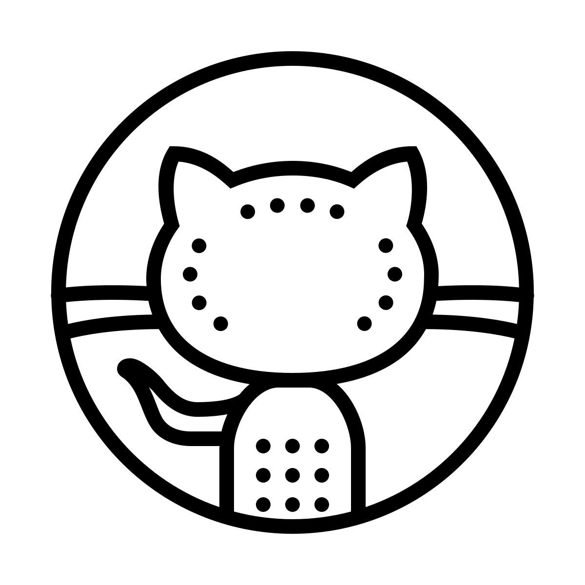 dotted style github icon