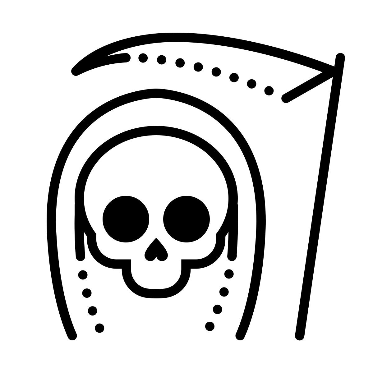 dotted style muerte icon