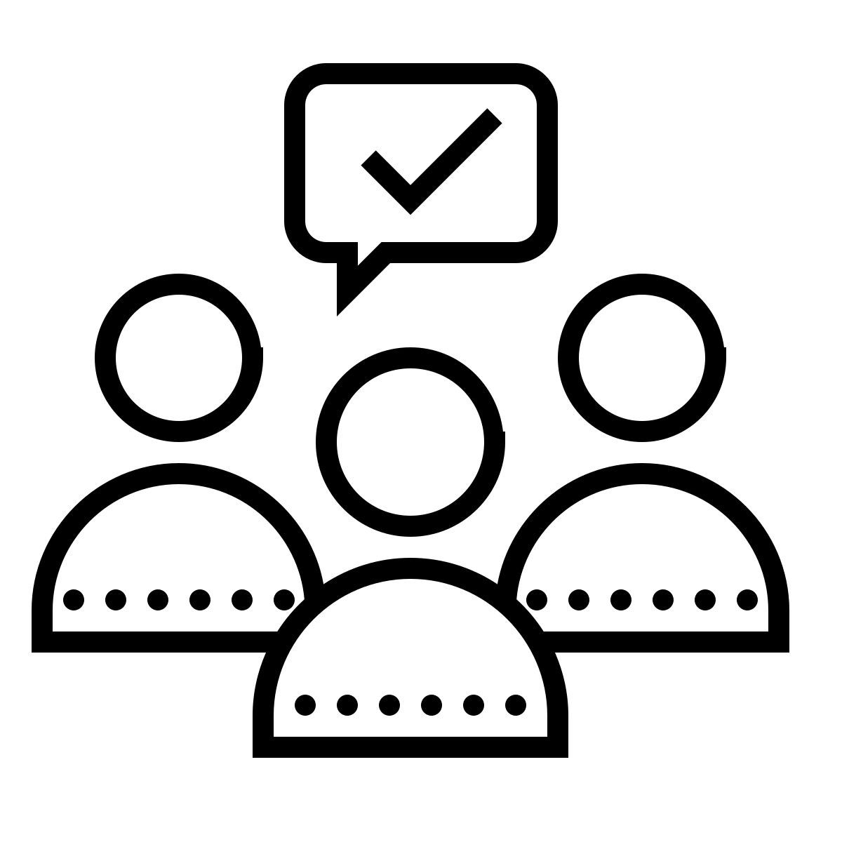 dotted style group task icon